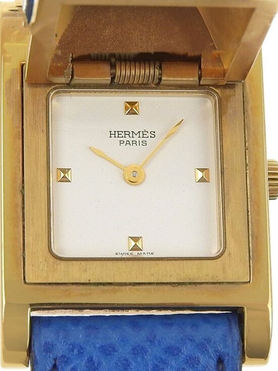 HERMES Medor Watches WhiteDial Plated Gold/leather Quartz Analog display Women main image 16